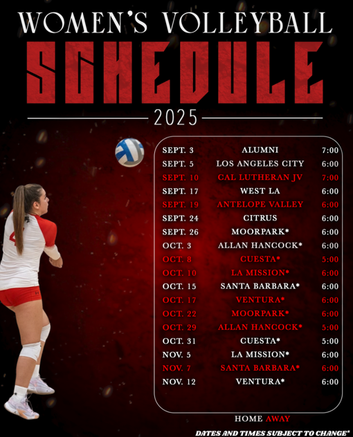 WVB SCHEDULE